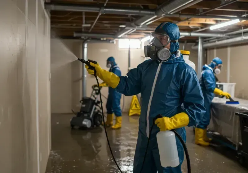 Basement Sanitization and Antimicrobial Treatment process in Grover Beach, CA