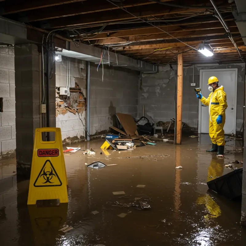 Flooded Basement Electrical Hazard in Grover Beach, CA Property